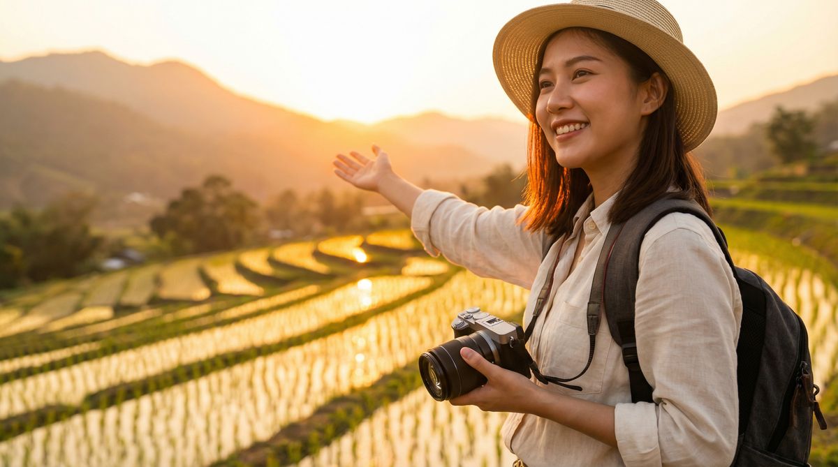 偷拍抄底旅行视频