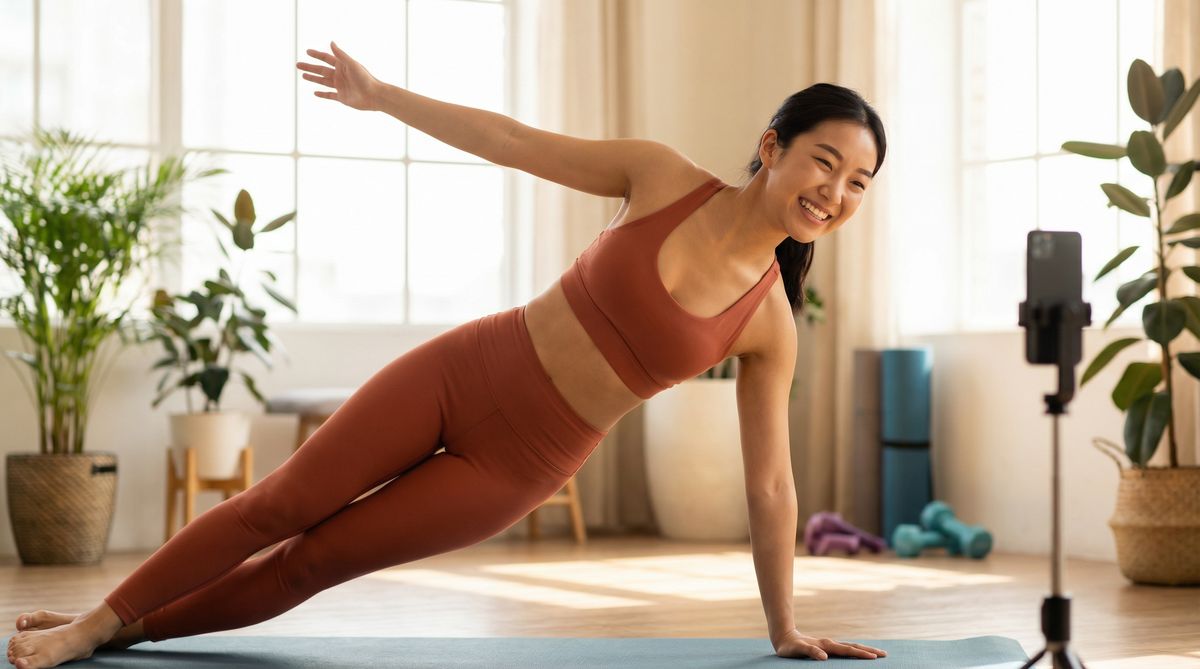 偷拍抄底健身视频